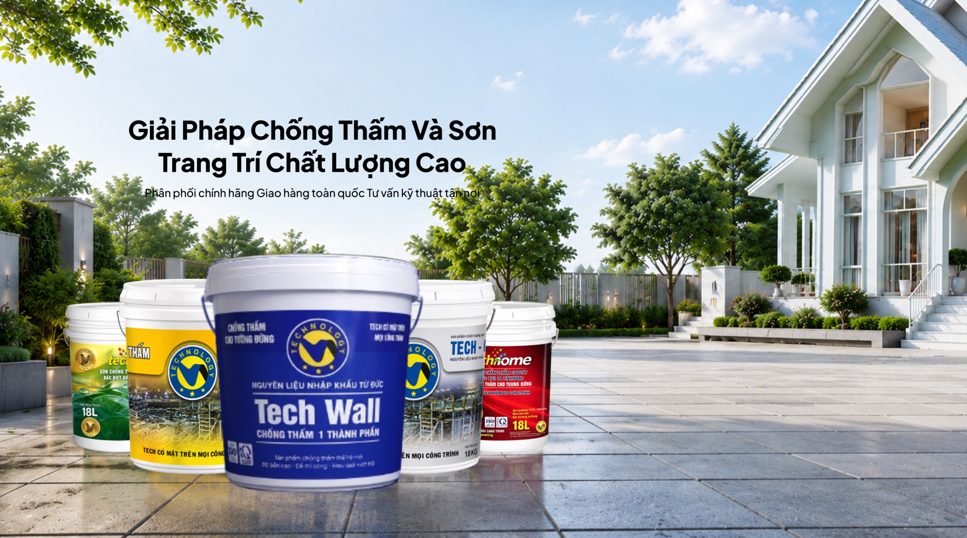 Giải Pháp Chống Thấm Và Sơn Trang Trí Chất Lượng Cao